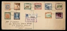 DR WHO 1950 NIUE FDC COMBO REGISTERED AIRMAIL TO CANADA M72491
