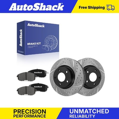 Front Drilled Slotted Brake Rotors Premium Pads for Nissan, Altima 2007-2013