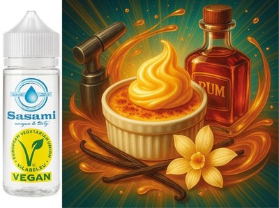 Rum Brûlée - Rum Butter Vanille Aroma Konzentrat - Vegan - Sasami - 100ml