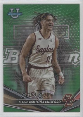 2022-23 Bowman U Best Green Refractor 69/99 Makai Ashton-Langford #86 0z0v