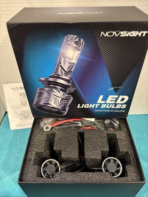 NOVSIGHT H7 LED Headlight Bulbs Hi/Lo Beam 500% Bright 80000lm 6500K  -NEW