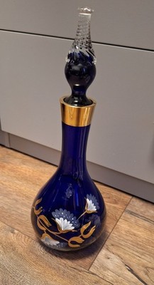 Wunderschöne  BOGEMIA  Flasche Kristal Glass