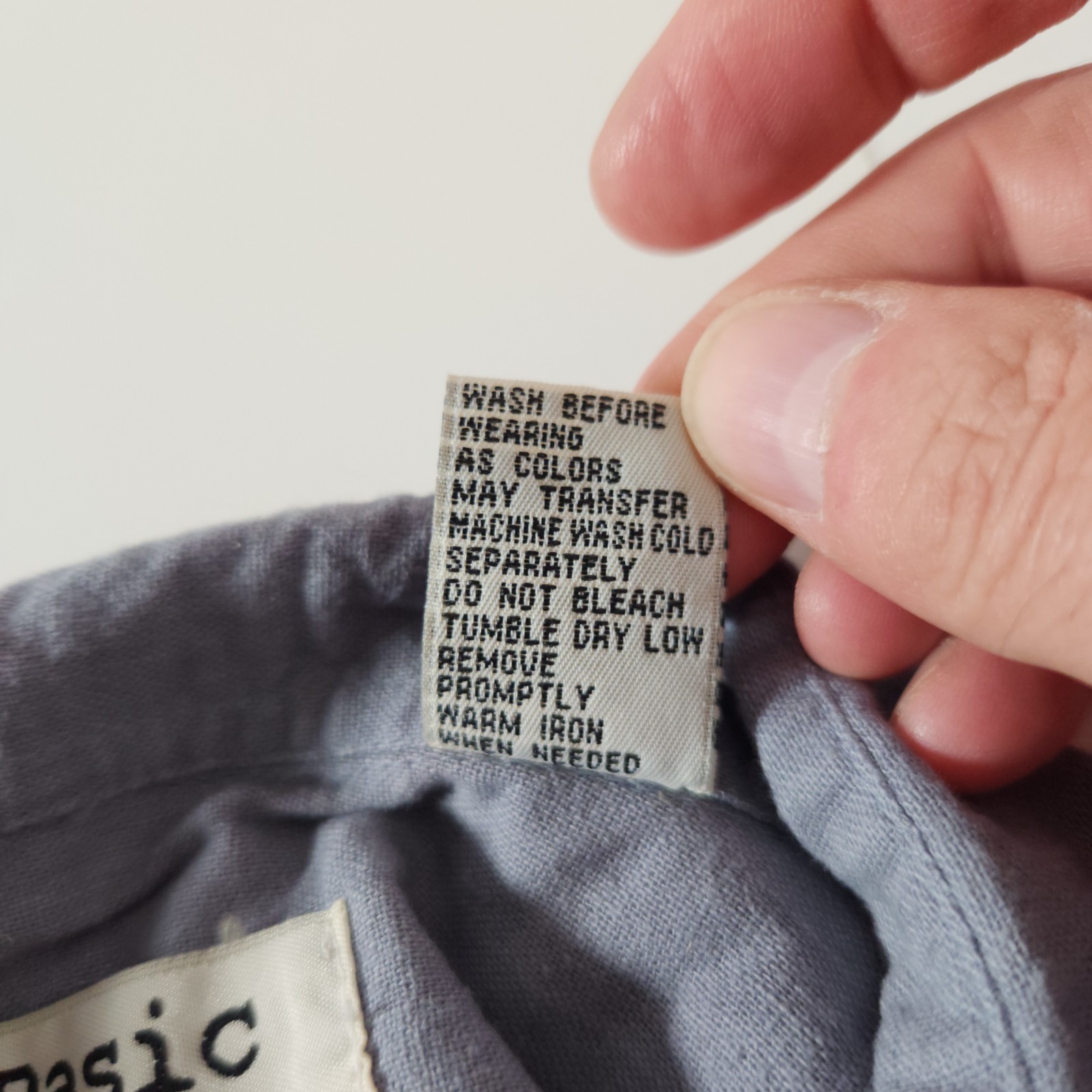 VTG Basic Options Mens Linen Blend Button Shirt 2… - image 15