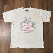 Vintage 1995 Johnny Carson Tonight Show T-Shirt NBC TV USA Made Size L