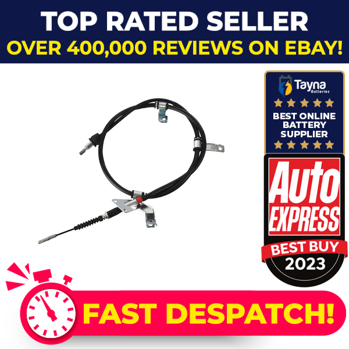 Handbrake Cable fits HYUNDAI i30 GD 1.4D Rear Left 2011 on D4FC Hand Brake New