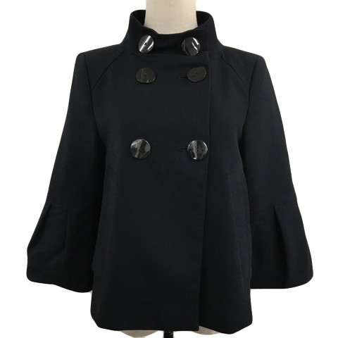 ZARA BASIC Black Double Plain Flared Sleeve Jacke… - image 1