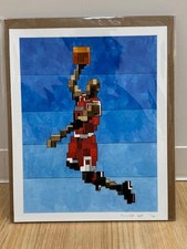 Adam Lister Michael Jordan Giclee Print Signed 8x10in Edn 50 Art