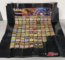 Vintage Pokémon Team Rocket TCG Poster Deck Construction Guide Toys R Us WOTC