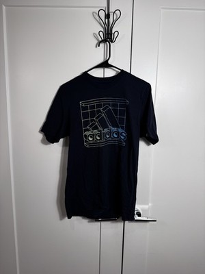 Adidas Men's Retro Media Amplifier Logo Graphic Print T-Shirt Size Small Unisex
