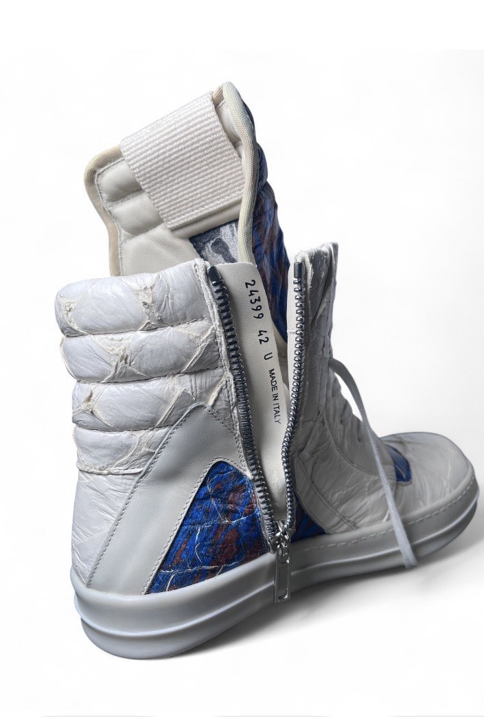 ULTRA RARE* FW20 Rick Owens Pirarucu Geobasket Rust/Nublu Size