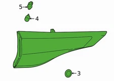 Genuine Toyota Sienna '21-22 Back Up Light Assembly Lamp  Rear Right 81580-08070