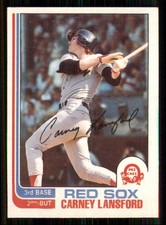 1982 O-Pee-Chee Carney Lansford Boston Red Sox #91