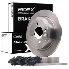 RIDEX Bremsenset Hinten Bremsscheiben Beläge für MINI Schrägheck (R56) Clubman
