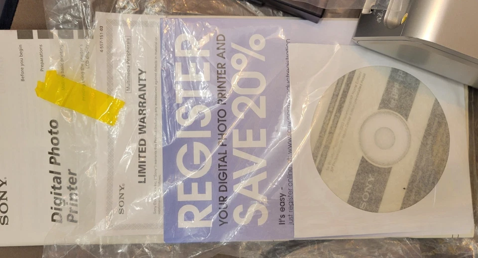 Sony DPP-FP50 Photo Digital Printer w/ Accessories Missing Original Box - Image 3 of 4