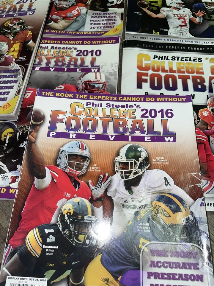 Lot Of 9 Phil Steele’s College Football Preview Magazines - Image 2 of 4