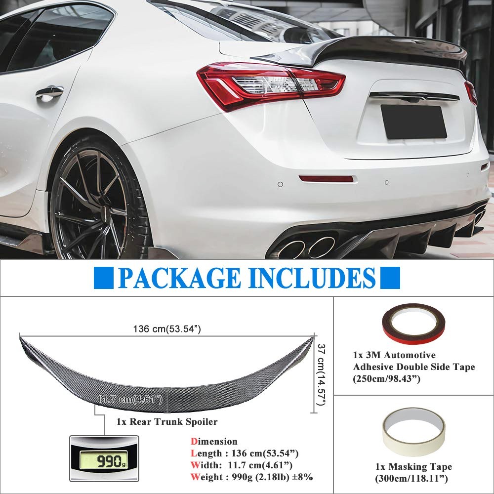 Maserati Ghibli 2014-2024 Rear Rear spoilers Set