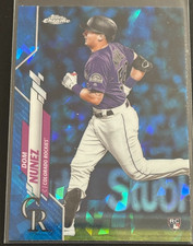 Dom Nunez 2000 Topps Chrome  Blue Cracked Ice Chrome Rookie #456 Colorado