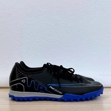 Nike Mercurial Zoom Vapor 15 Turf Soccer Cleats Black Blue 6 DJ5635-040