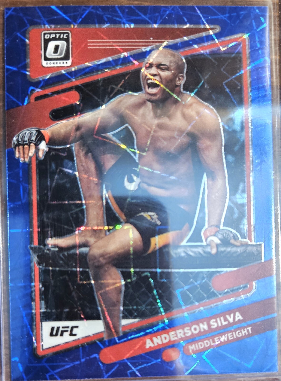 ANDERSON SILVA #27 2022 Panini Donruss Optic UFC BLUE VELOCITY PRIZM K45