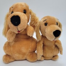 Crocker National Bank Vtg 1979 Dakin 12   8" Spaniel Dog W/Collar Medallion