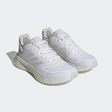 Adidas Women's Duramo 10 Cloud White Metallic Grey HP2388 Sz 5.5 New in Box