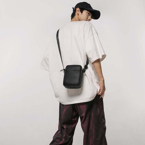 Coin Purse Men's Shoulder Bag Large Capacity PU Leather Handbag Student - Picture 7 of 12