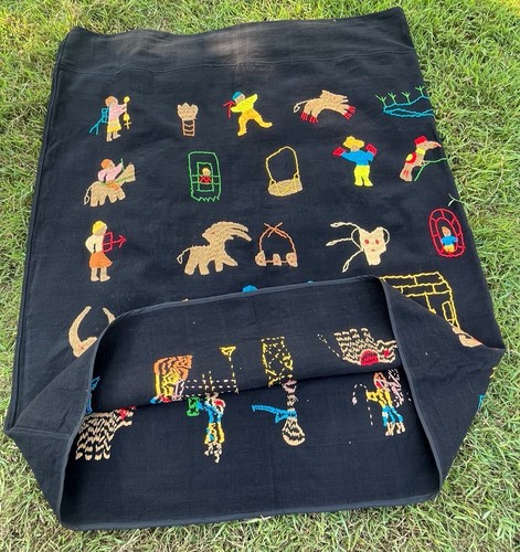 Women 's Sarong Embroidered The Lifestyle of NAKA Native Cotton Hand Woven - Picture 18 of 48