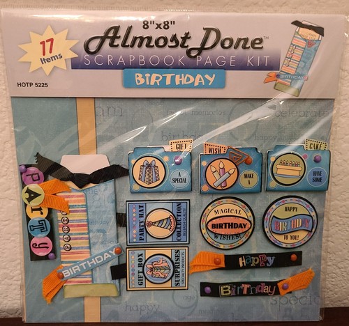 3 - 8" x 8" Almost Done Scrapbook Page Kits - Girl, Birthday, Fun & Bright Theme - Bild 11 von 24