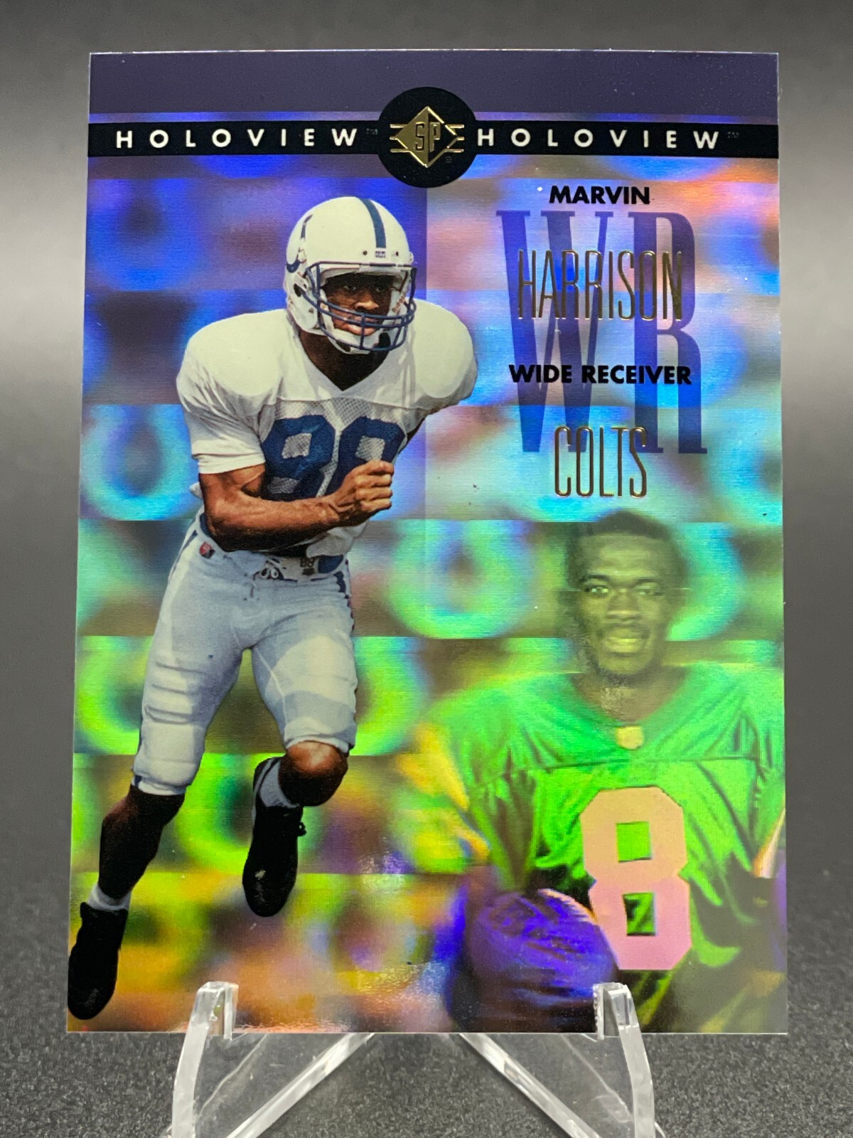 1996 Upper Deck - SP Holoview - Rookie RC - Marvin Harrison - #38/48 - N/M