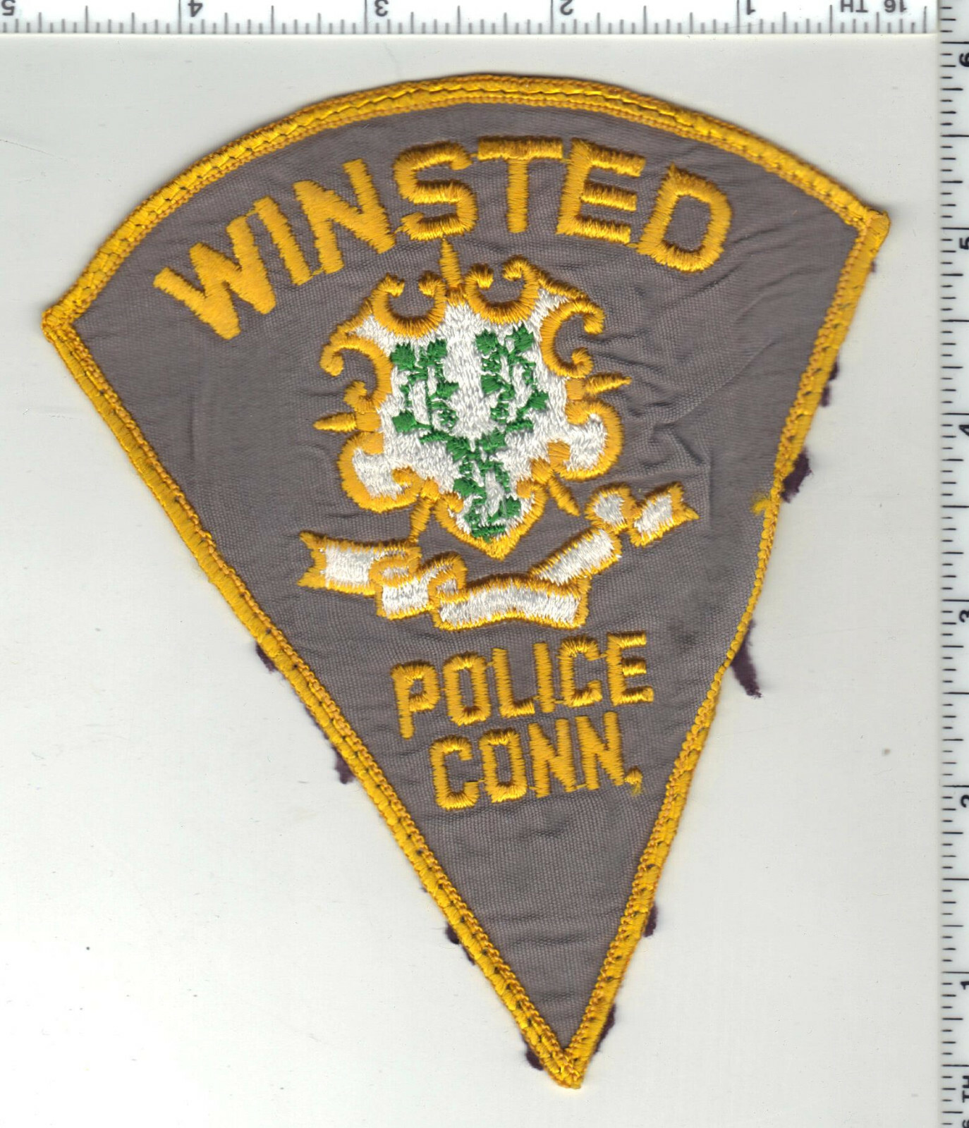 Winsted Police (Connecticut) 1st Issue Uniform TakeOff Shoulder Patch