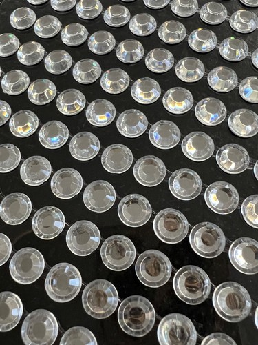 252 Selbstklebende 6mm Schmucksteine Kristalle Strass- Glitzersteine Rund Silber - Bild 4 von 5