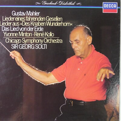Georg Solti Mahler Das Lied von der Erde DECCA 1972 Box Set LP-5968