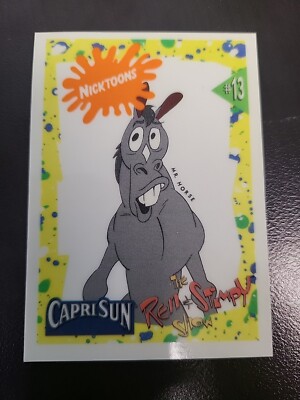 1992 Capri Sun Ren Stimpy Mr Horse Nickelodeon Nicktoons DECAL card #13