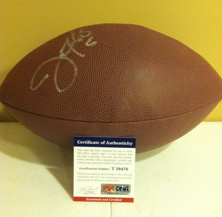 Joe Flaco Autographed Signed Baltimore Ravens Joe Flacco #5 MVP Super Bowl Quarterback NFL Wilson Foot 
