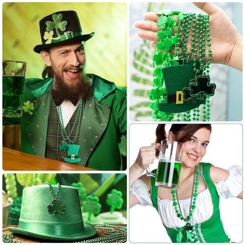 15 Pack St Patricks Day Beads Necklaces,St Patricks Day Accessories For Party Fa - Picture 6 of 7