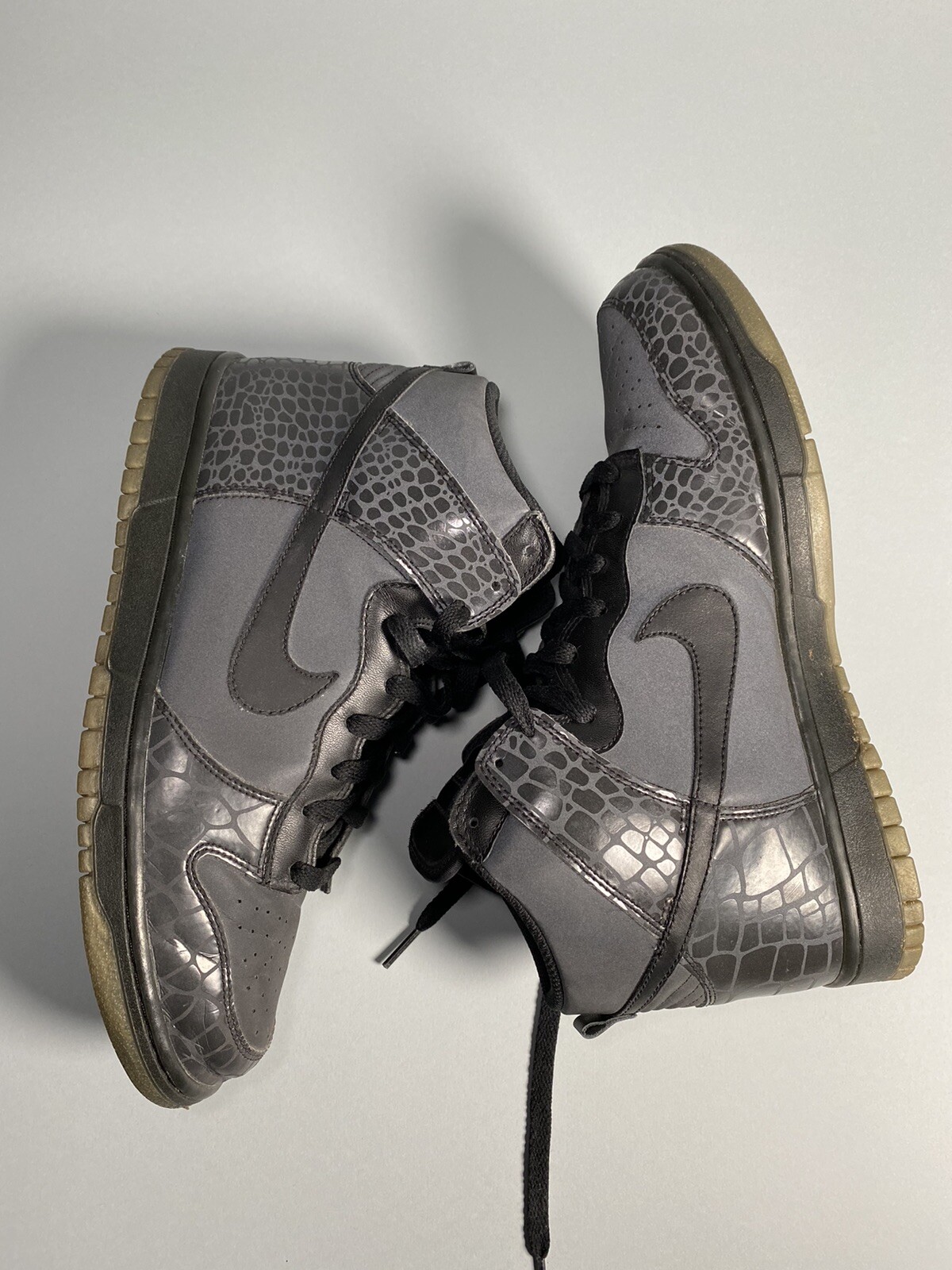 nike dunk high reflective croc