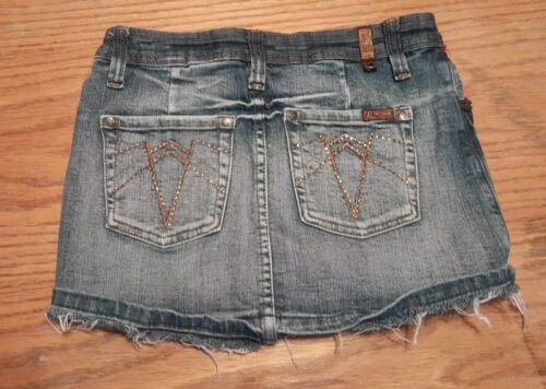 Zana Di Mini Skirt Size 5 Denim Cotton Spandex with Pockets - Picture 4 of 4