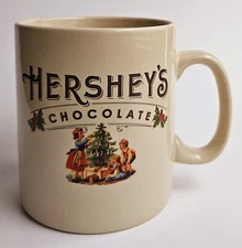 Vintage Hershey's Chocolate Christmas Oversize Jumbo Coffee Mug Cup 32oz