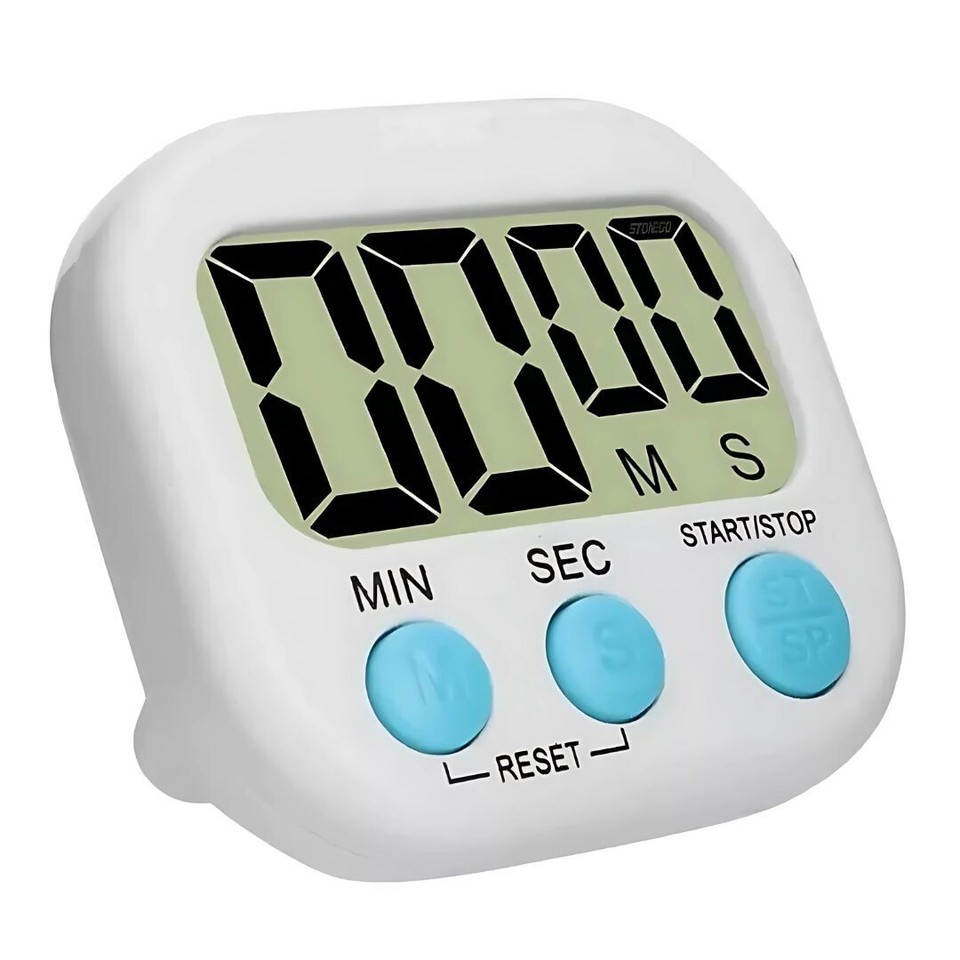 Large LCD Digital Kitchen Cooking Timer Count Down Up Clock Loud Alarm ...