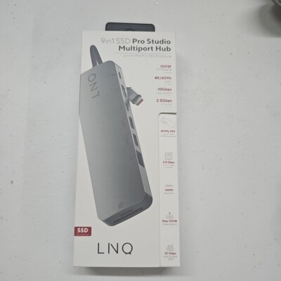 LINQ byELEMENTS LQ48020 9-in-1 Pro Studio SSD USB-C Multiport Hub