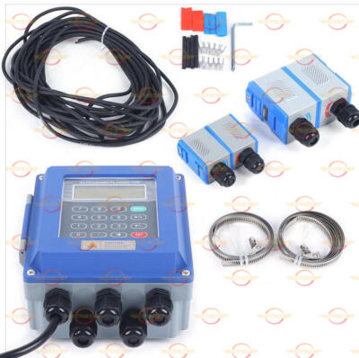 Wall Mounted Digital Ultrasonic Flowmeter Water Flow Meter & TM-1 TS-2 TUF-2000B