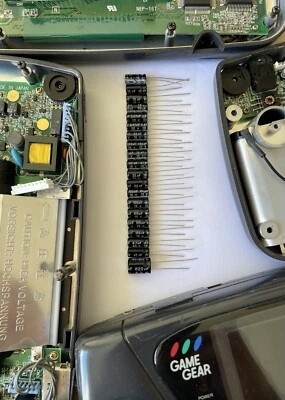TOPMAY SEGA Game Gear Capacitor Kit Incl Power, Sound & Main Board 20 X Caps / Full Kit
