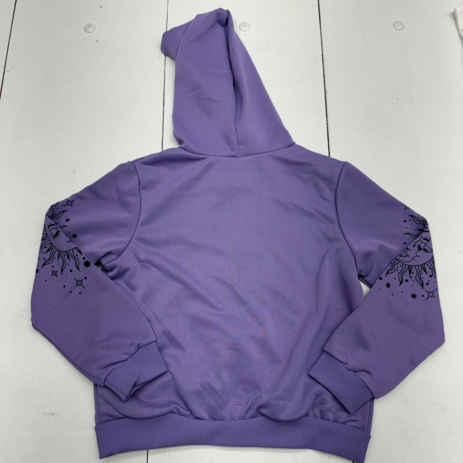 Purple Ombré Sweatshirt Tank With Stars main image 0