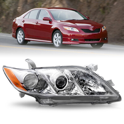 W/BULB FOR2007-2009 TOYOTA CAMRY HALOGEN PROJECTOR HEADLIGHT ASSEMBLY RIGHT SIDE
