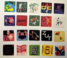 World Cup Designer Beer Mats - 20 x Unique Coasters Featuring Iconic Moments