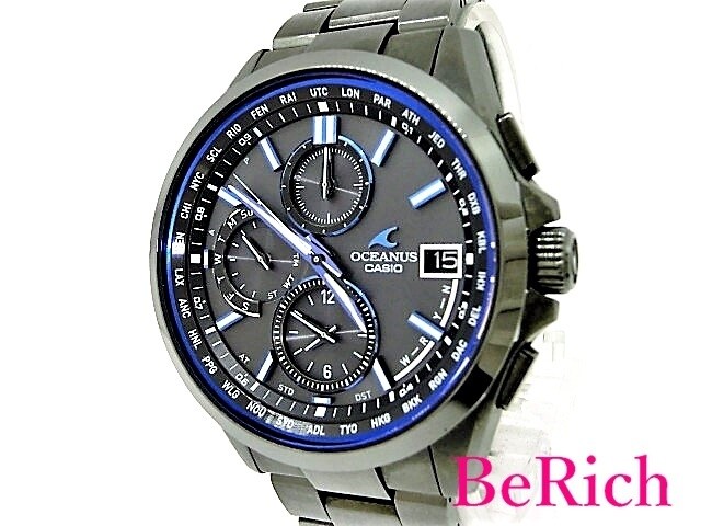 Casio Oceanus OCW T2600B 1AJF Hybrid Radio Solar GPS Men s Watch World Time T