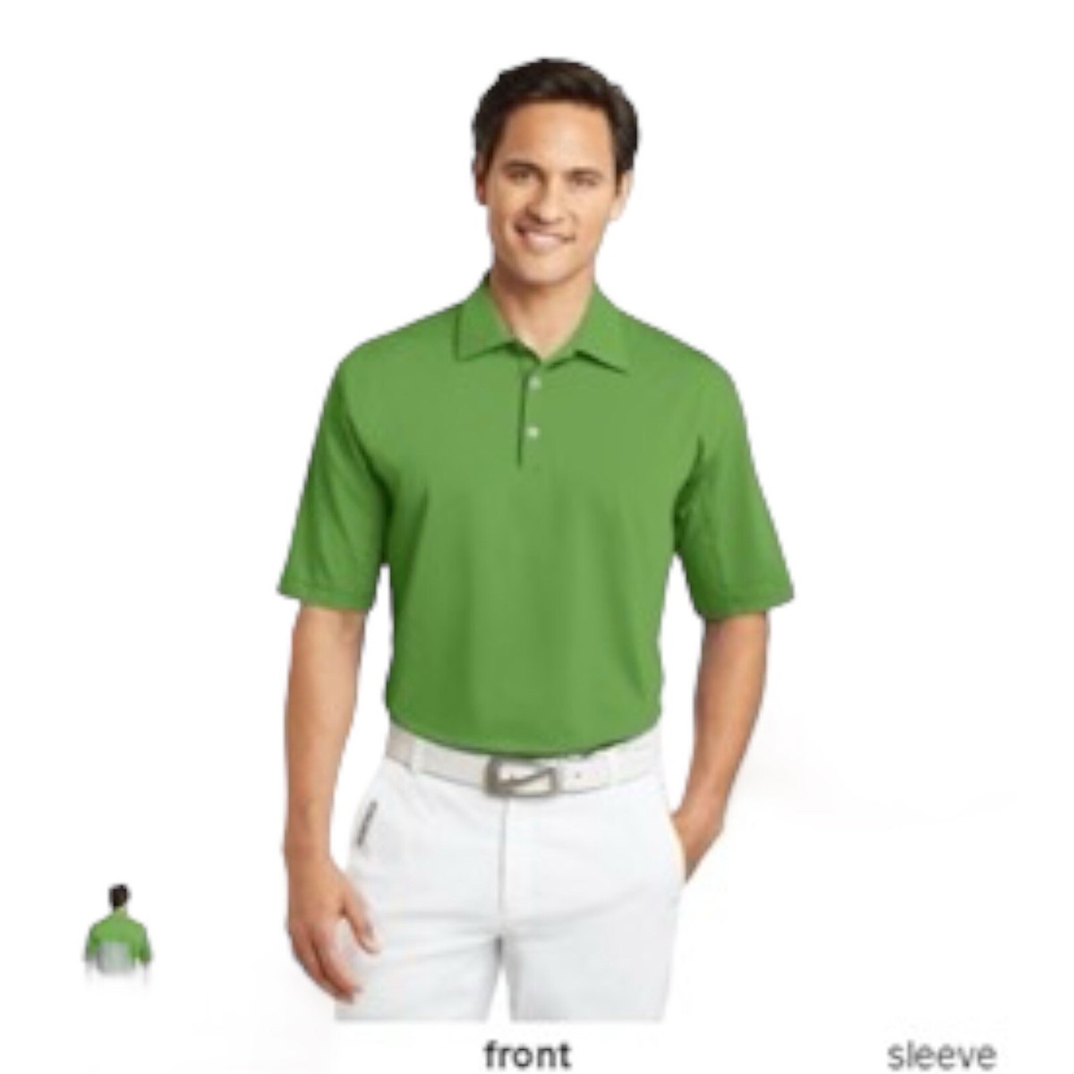 olive green nike golf shirt