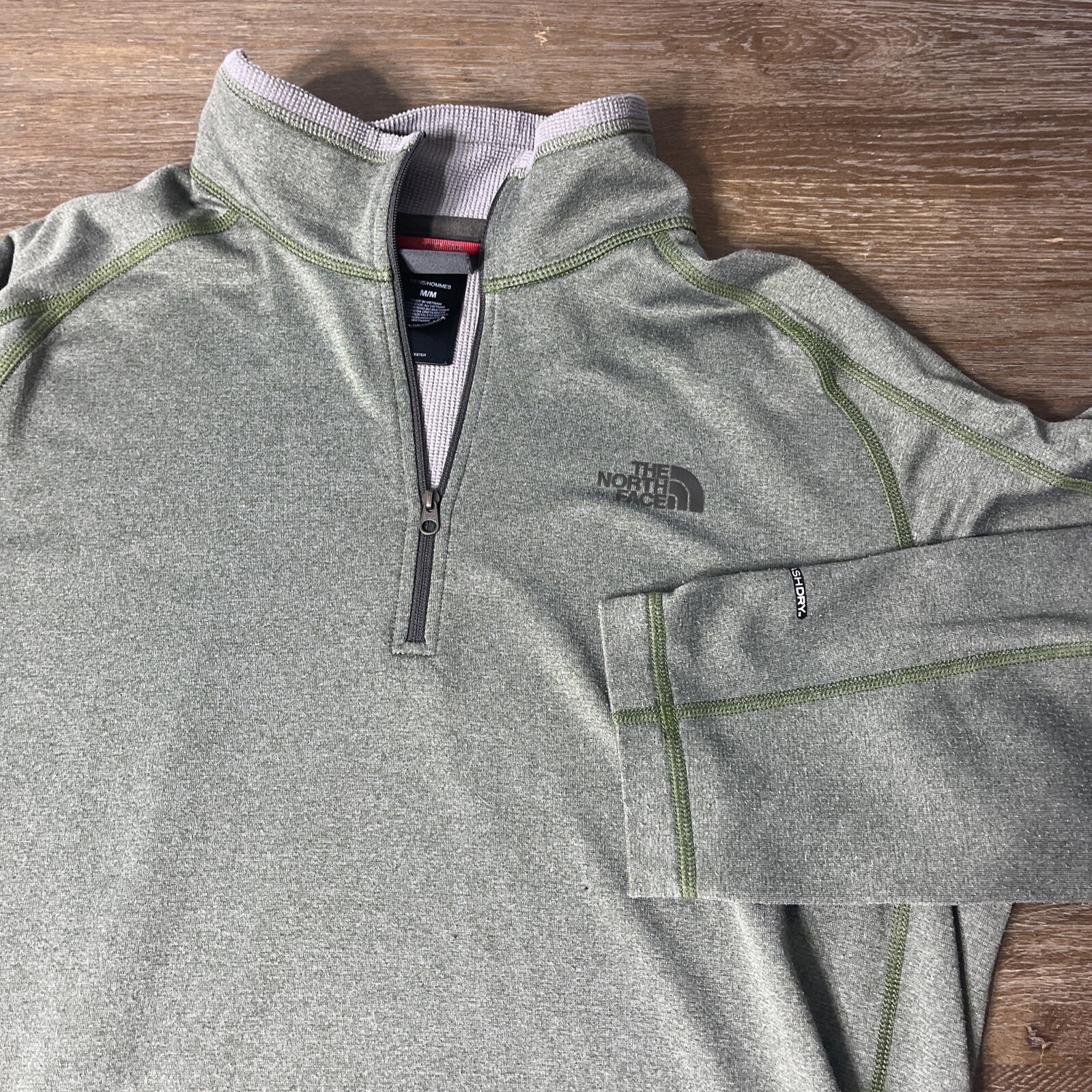 Northface Light Pullover Jacket Olive Green Size … - image 1
