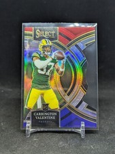 2023 Panini Select Die Cut Red White Blue Die-Cut Prizm Carrington Valentine