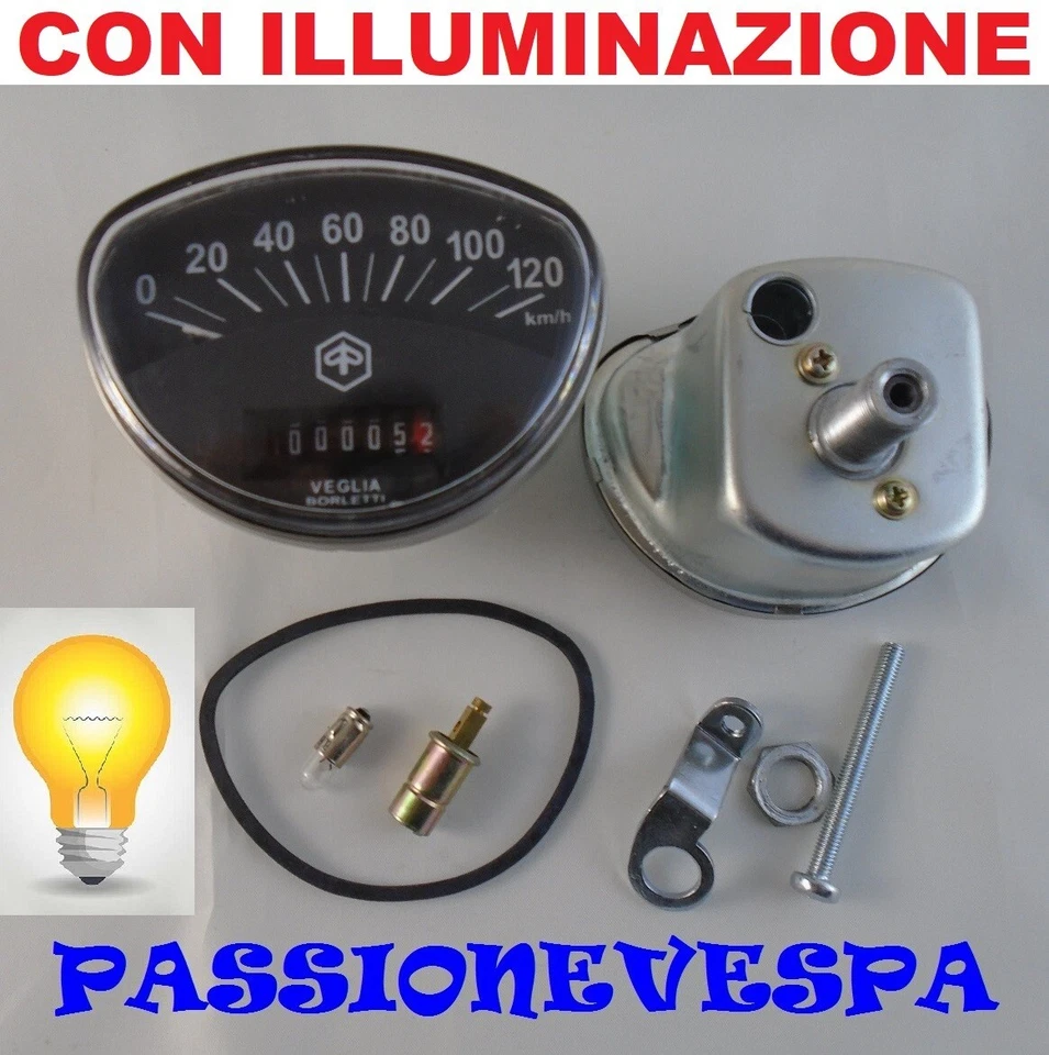 KIT CONTACHILOMETRI PER VESPA 125 PRIMAVERA ET3 TS GTR 150 SPRINT 180 200 RALLY